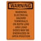 Signmission OSHA Warning Sign, 10" Height, Rigid Plastic, Warning Electrical Hazard Terminals, Portrait OS-WS-P-710-V-13639 - alternate 1
